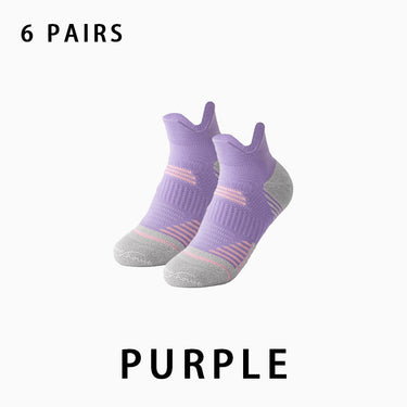 purple running socks
