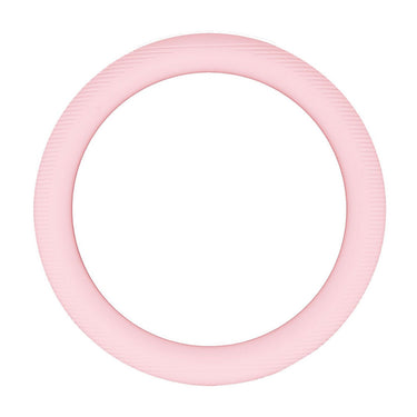 Pink Silicone Stripe Ring Dumbbell