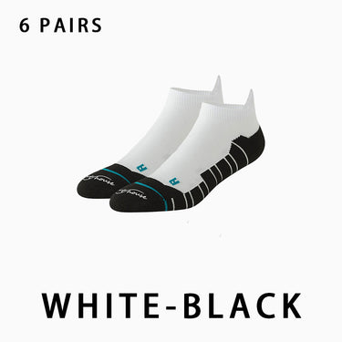 white-black running socks
