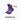 purple fitness socks
