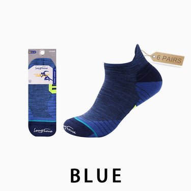 blue running socks