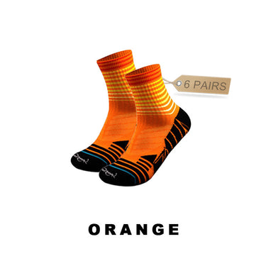 orange cycling socks