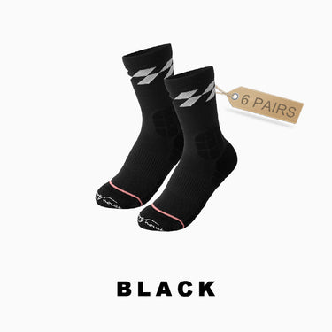 black cycling socks