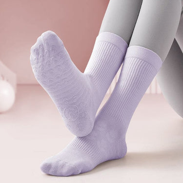 purple yoga socks