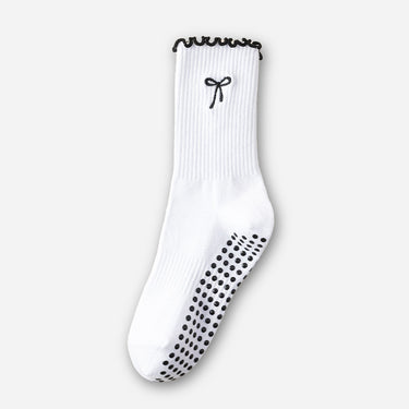 white yoga socks