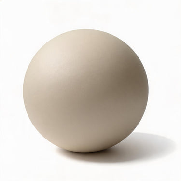 beige pilates ball