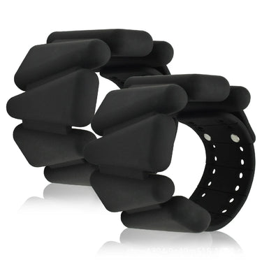 Mowin Silicone wristband Gravity bracelet Gold button (100 Sets)