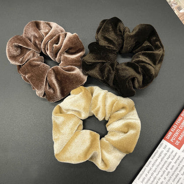 Velvet Elastic Hair Bands Scrunchies ( 5 Units)