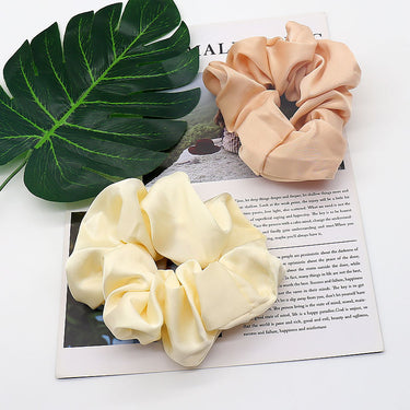 Pure Silk Hair Scrunchies Soft Hair Ties(5 Units)