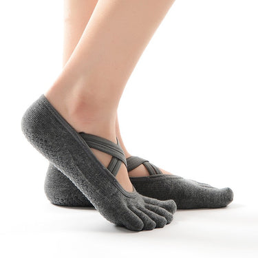 Cross Straps Five Toe Sport Yoga Socks (5 Units)