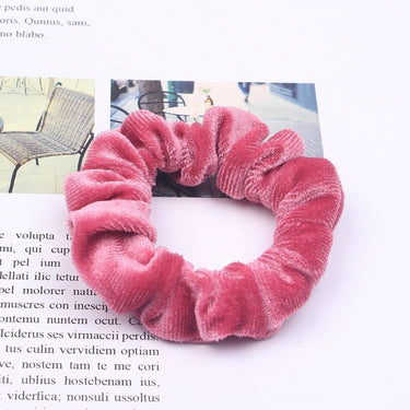 Velvet Scrunchies Hair Ties (5 Units)