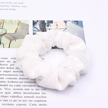 Velvet Scrunchies Hair Ties (5 Units)