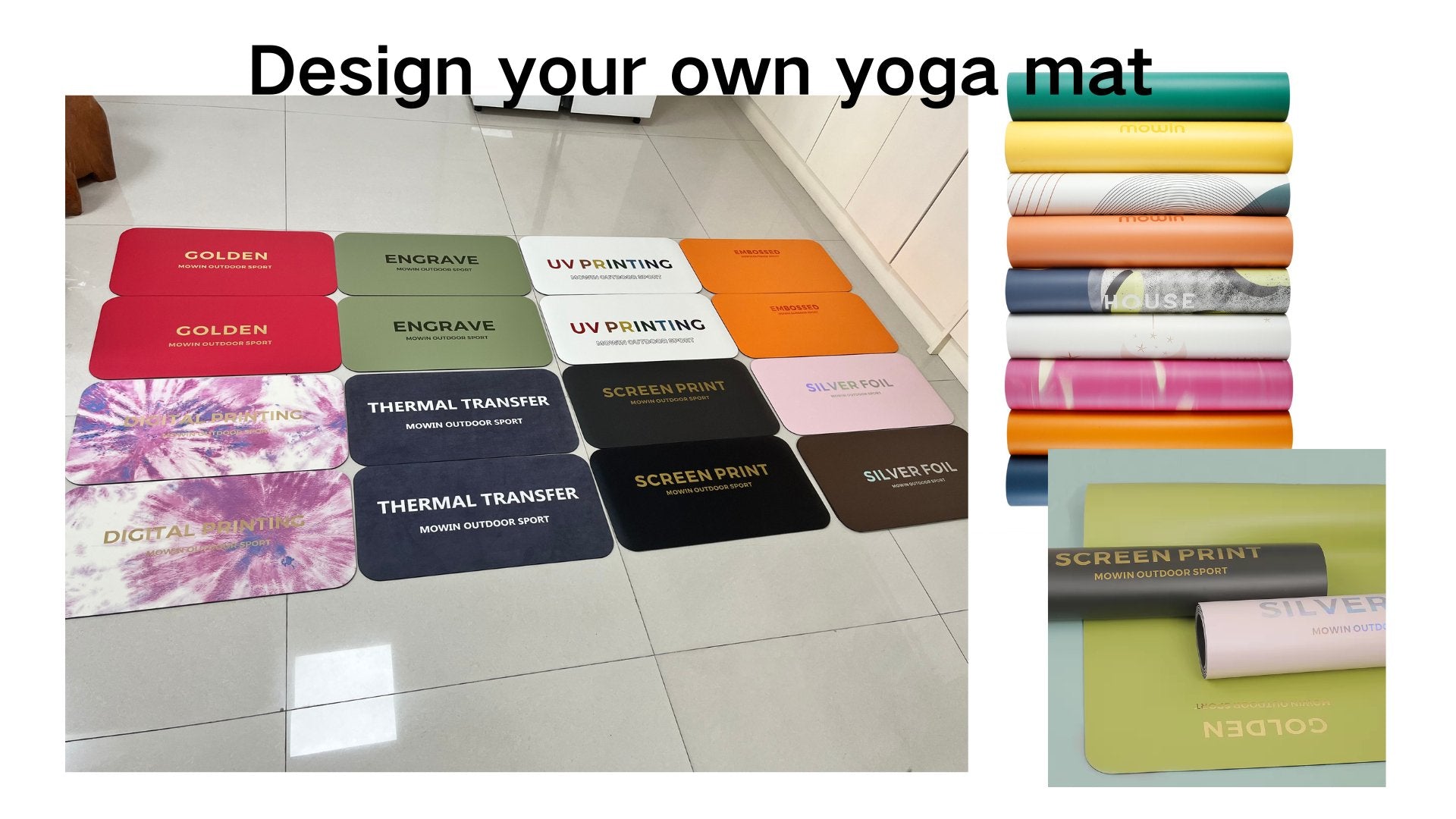 Yoga Mat Customized Design Your Own Yoga Mat: Customized Prints and Logos – MOWIN
