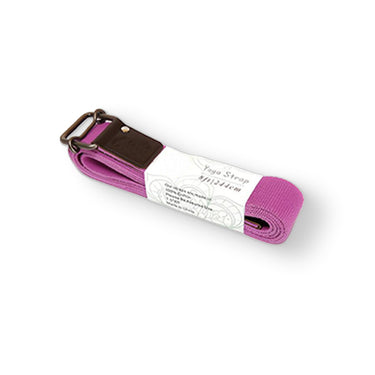 purple yoga strap