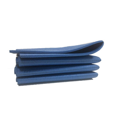 blue PVC foldable yoga mat