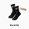 black cycling socks