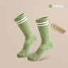 green yoga socks