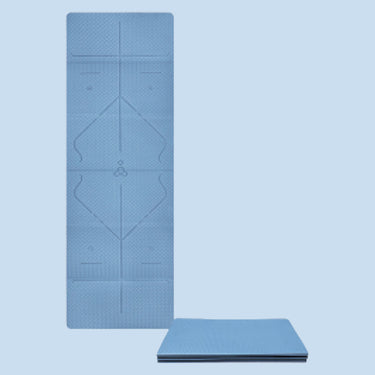 Blue 6-Fold Eco-Friendly Travel Yoga Mat