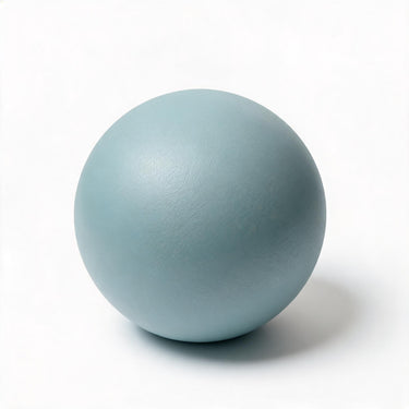greyish blue pilates ball