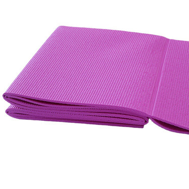 purple PVC folafoldable yoga mat