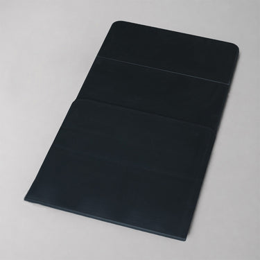 Black foldable poe yoga mat