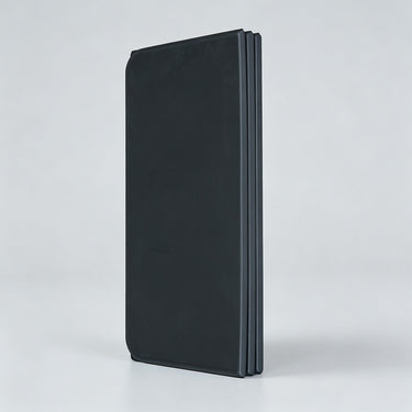 Black foldable poe yoga mat