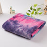 rose red Tie-Dye Yoga Towel