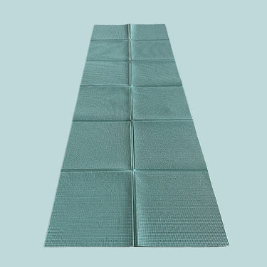 Cyan PVC folafoldable yoga mat