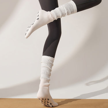 white  Yoga Leg Warmers