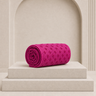 rose red yoga towel