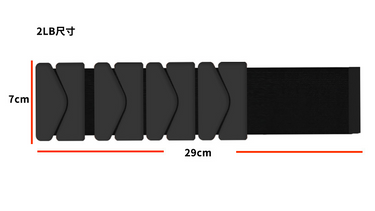 MOWIN Customized Versatile 2LB K-Shape Velcro Ankle Weights (200 Pairs)