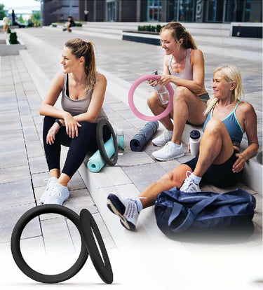 Anillo de potencia de silicona para fitness, de 2,2 a 4,5 kg, para yoga y entrenamiento de fuerza (100 juegos)
