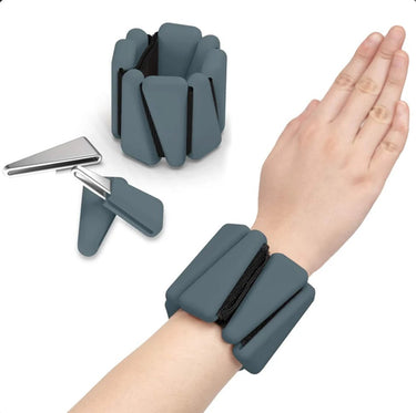 Adjustable Silicone Wrist and Ankle Weights – Bangles Wearable Strength Training Bands(100 Sets) - MOWIN