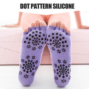 Women's Non Slip Yoga Pilates Socks （6 pairs） - MOWIN