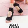 Women's Non Slip Yoga Pilates Socks （6 pairs） - MOWIN