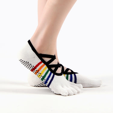 Custom Design Anti Slip Grip Pilates Yoga Socks (5 Units)